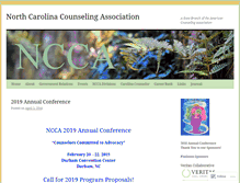 Tablet Screenshot of nccounselingassociation.org